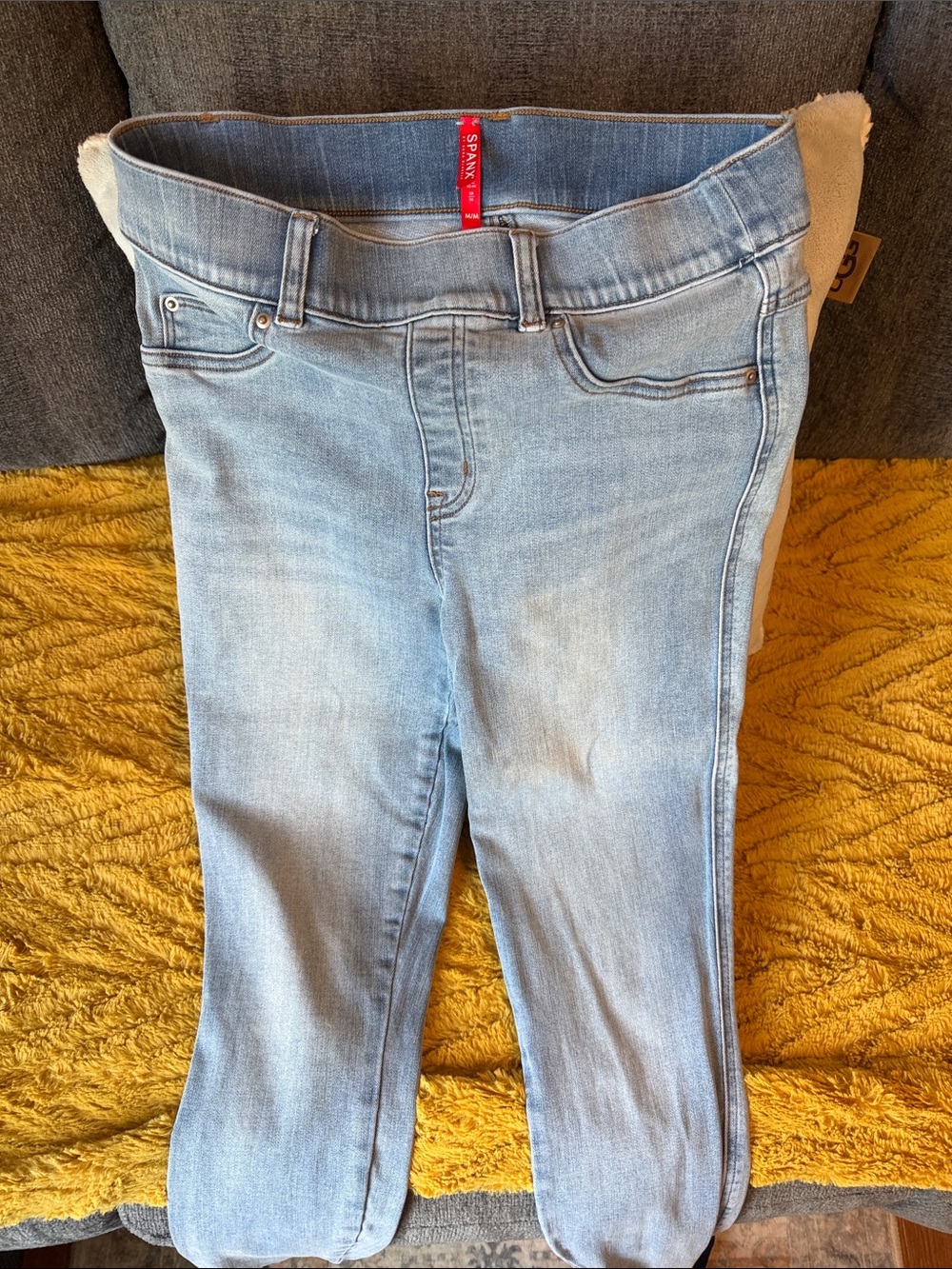 SPANX Light Blue Denim-Look Jeggings